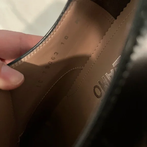 Salvatore Ferragamo Black Derby Shoes - Picture 3 of 5